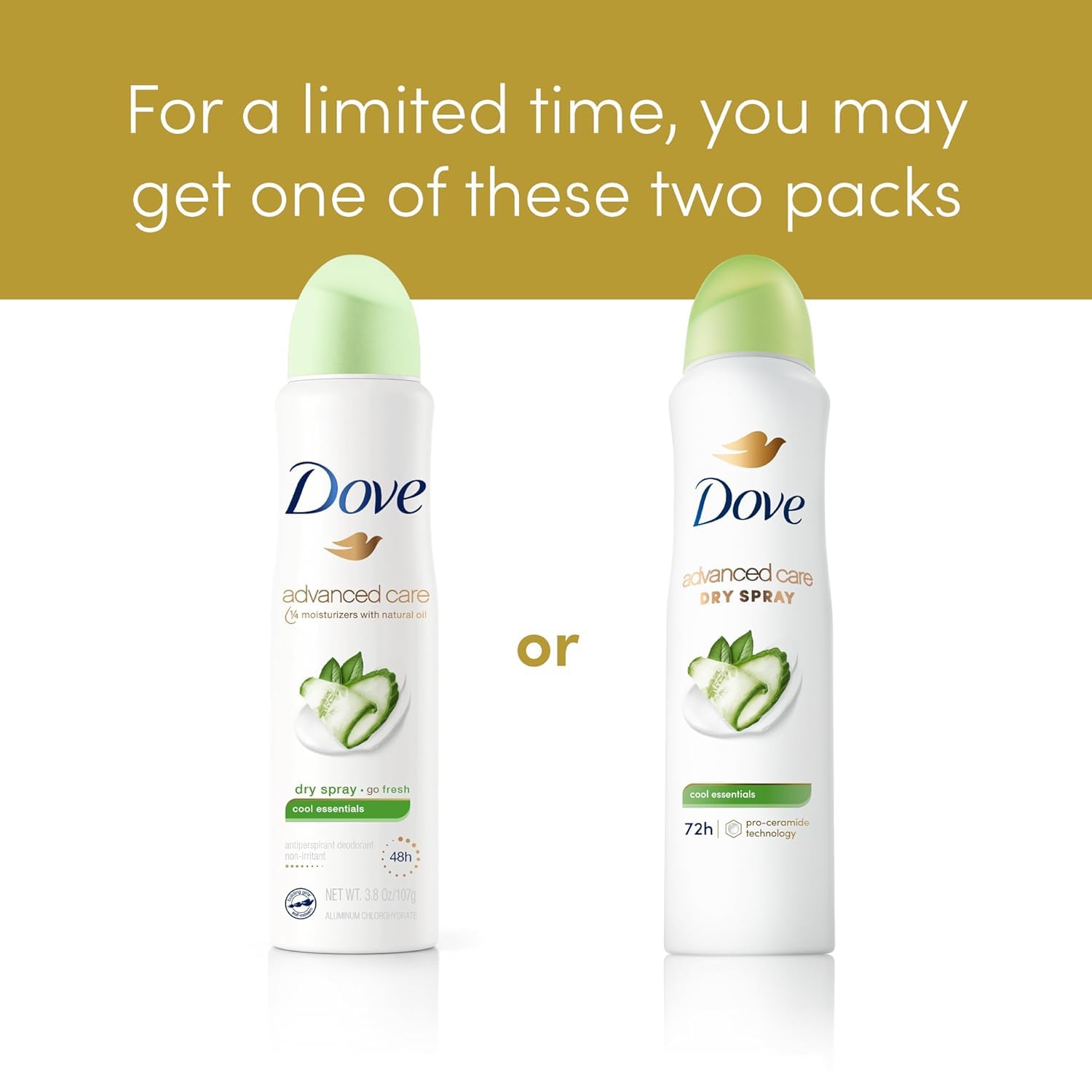 Tecnología Pro Ceramide de Dove Advanced Care Cool Essentials para la piel.