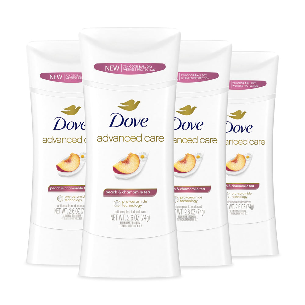 Dove Cuidado Avanzado Melocotón y Manzanilla: aplicación suave en axilas.