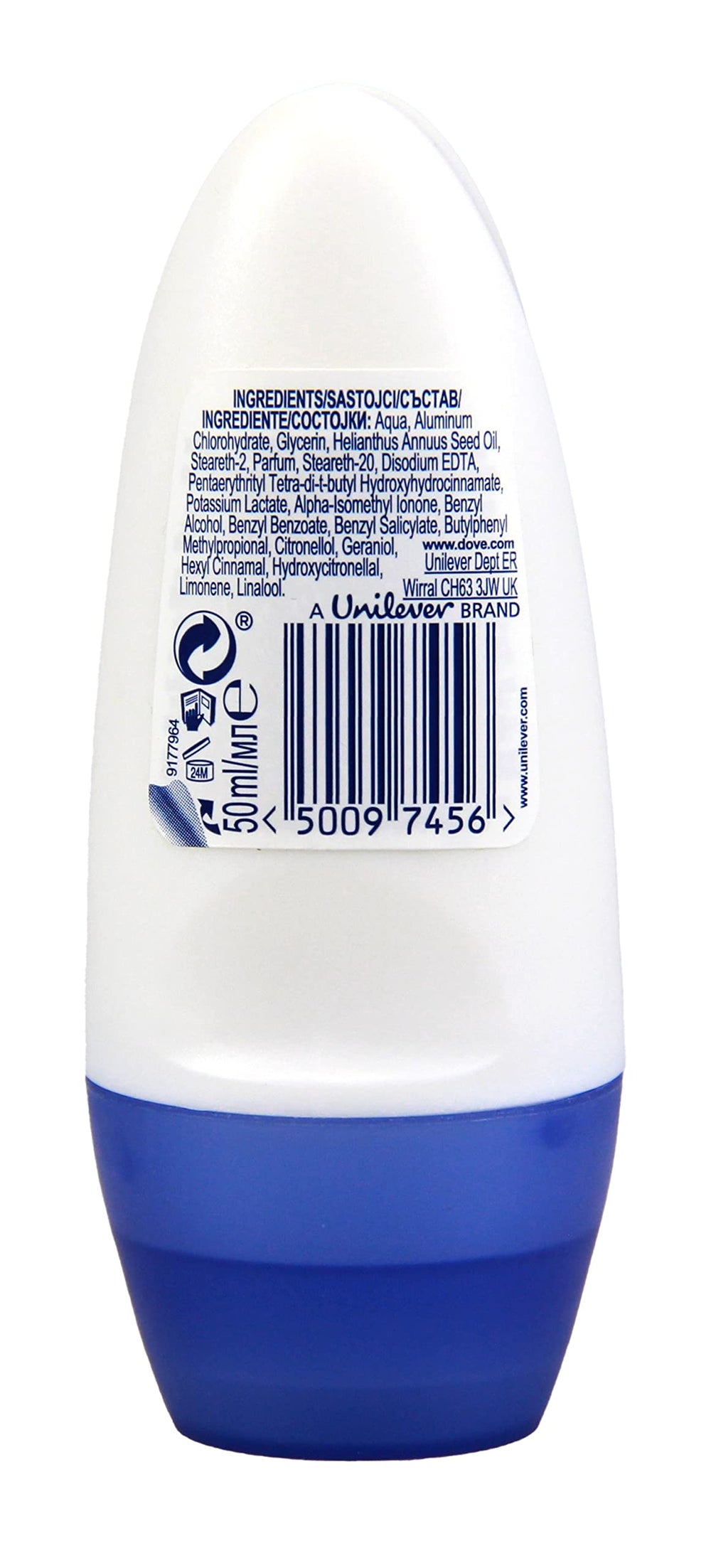 Dove antitranspirante original: aplicador listo para uso diario y frescura duradera