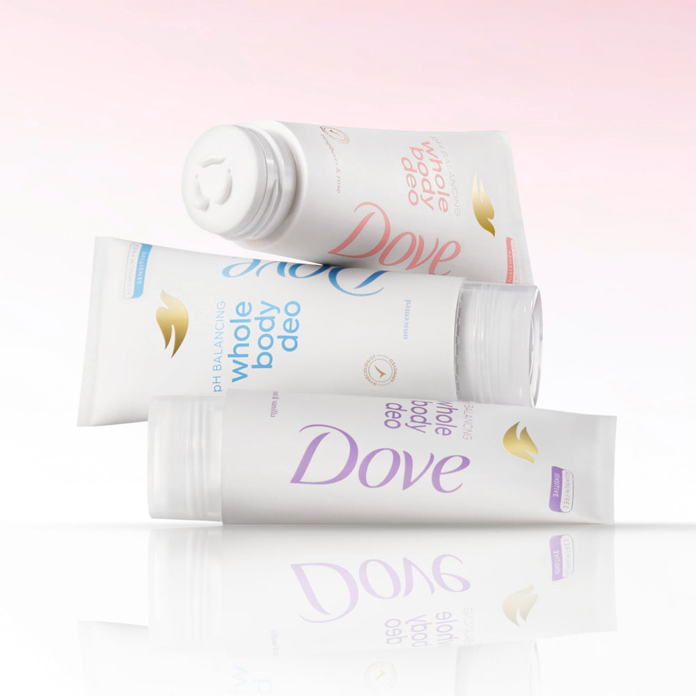 Dove aprobado dermatológicamente y ginecológicamente para uso externo.
