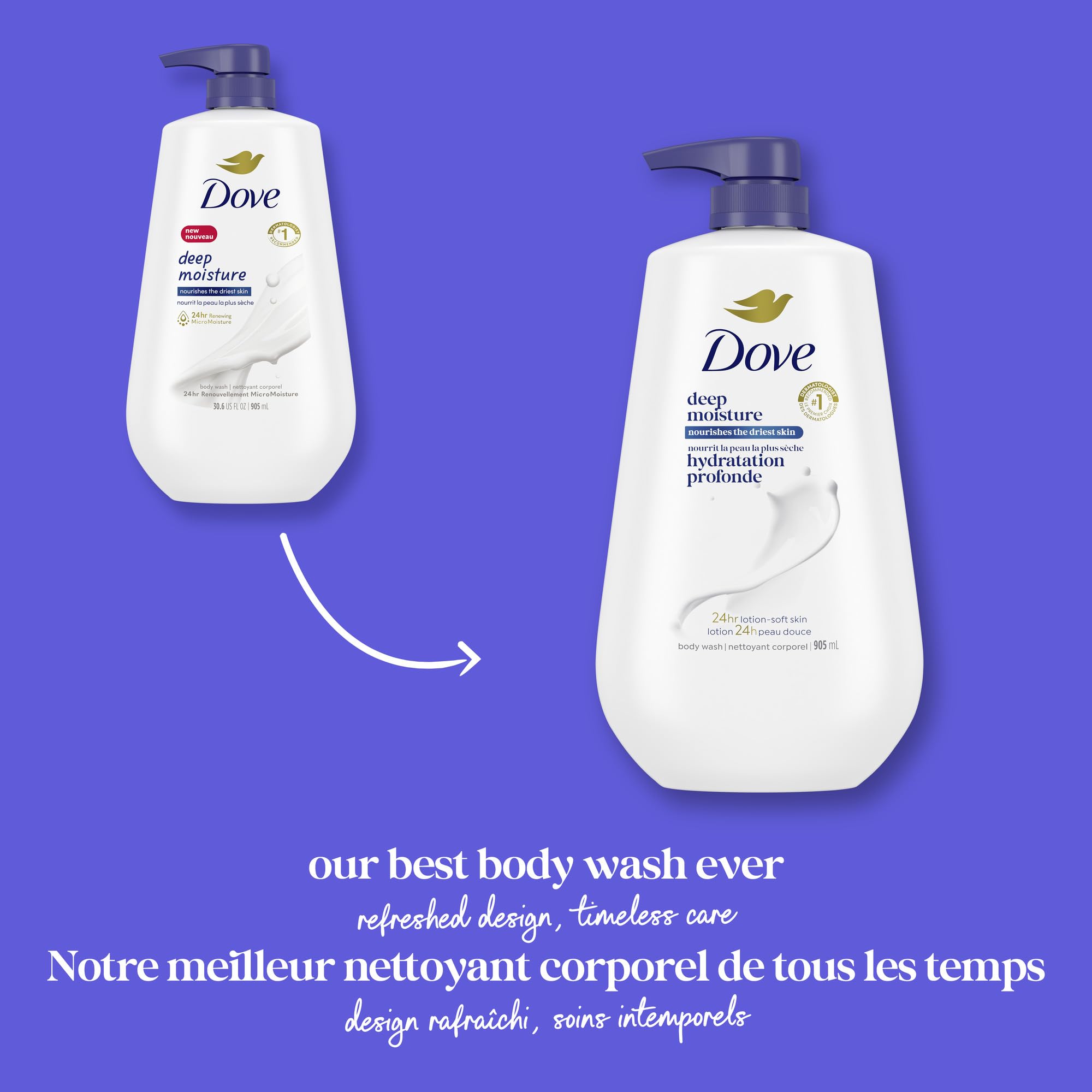 Dove aroma suave para uso diario durante la ducha.