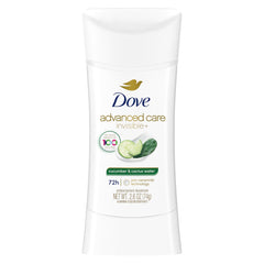 Dove Avance Cuidado Desodorante en barra Pepino y Agua de Cactus, piel suave