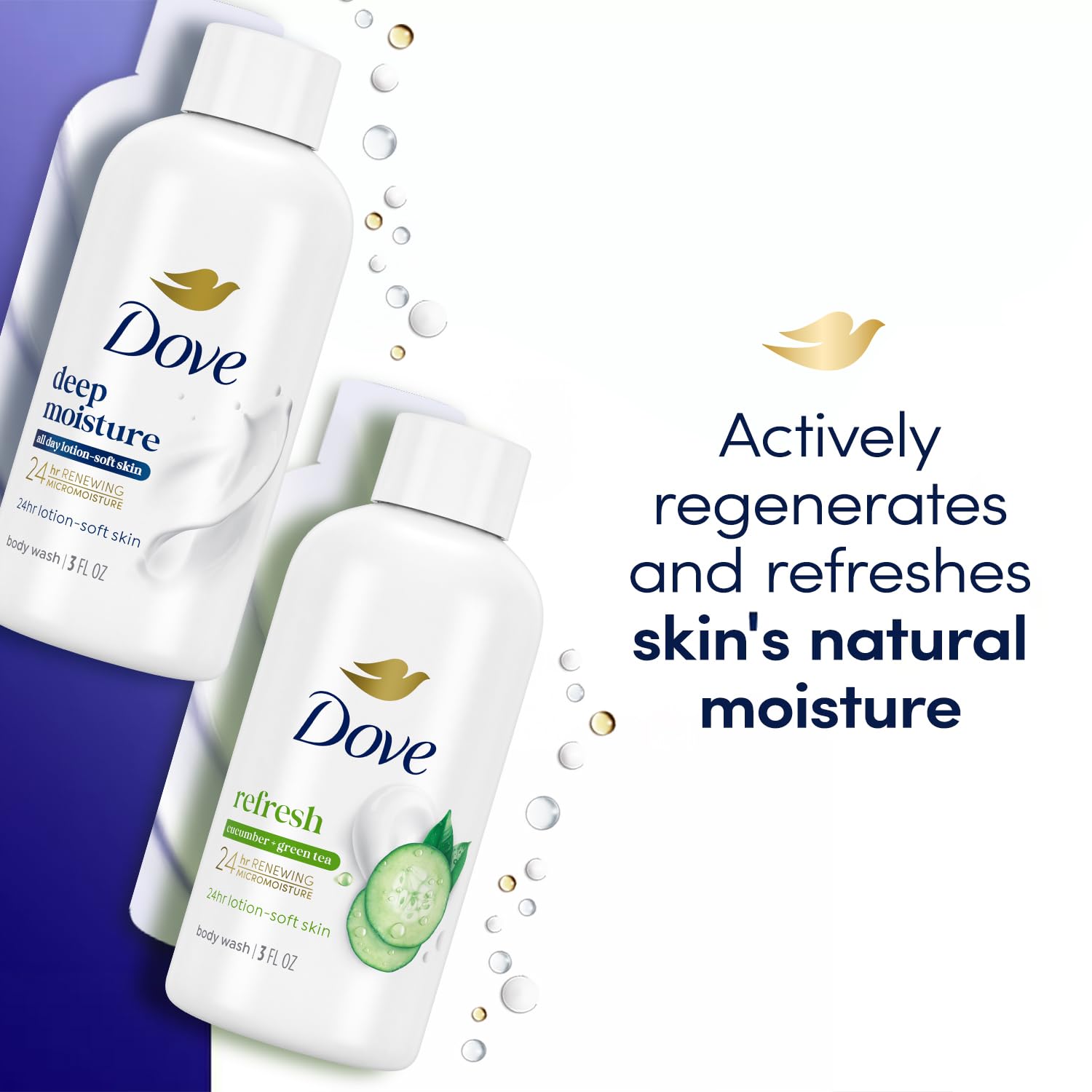 Dove Baño Corporal lavado hidratante 24 horas para piel nutrida