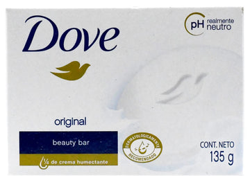 Barra Dove belleza cuidado delicioso, experiencia reconfortante tras la ducha.