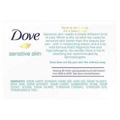 Dove barra con crema hidratante mantiene la hidratación de la piel.
