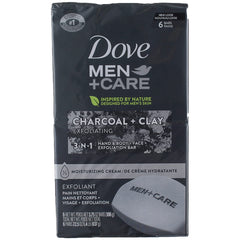 Dove barra cuerpo y rostro carbon-arcilla: cuidado diario para piel masculina
