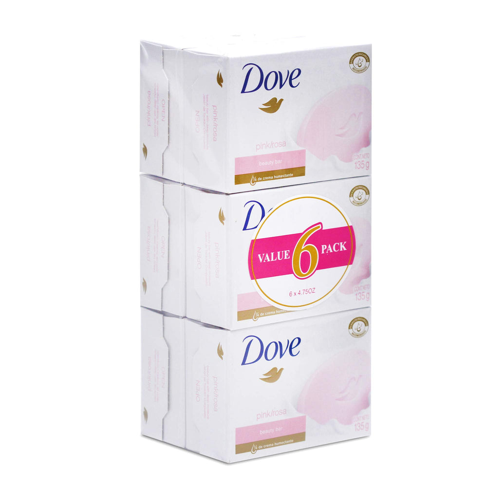 Dove barra de jabón cremoso rosa de 135 g para piel suave e hidratada