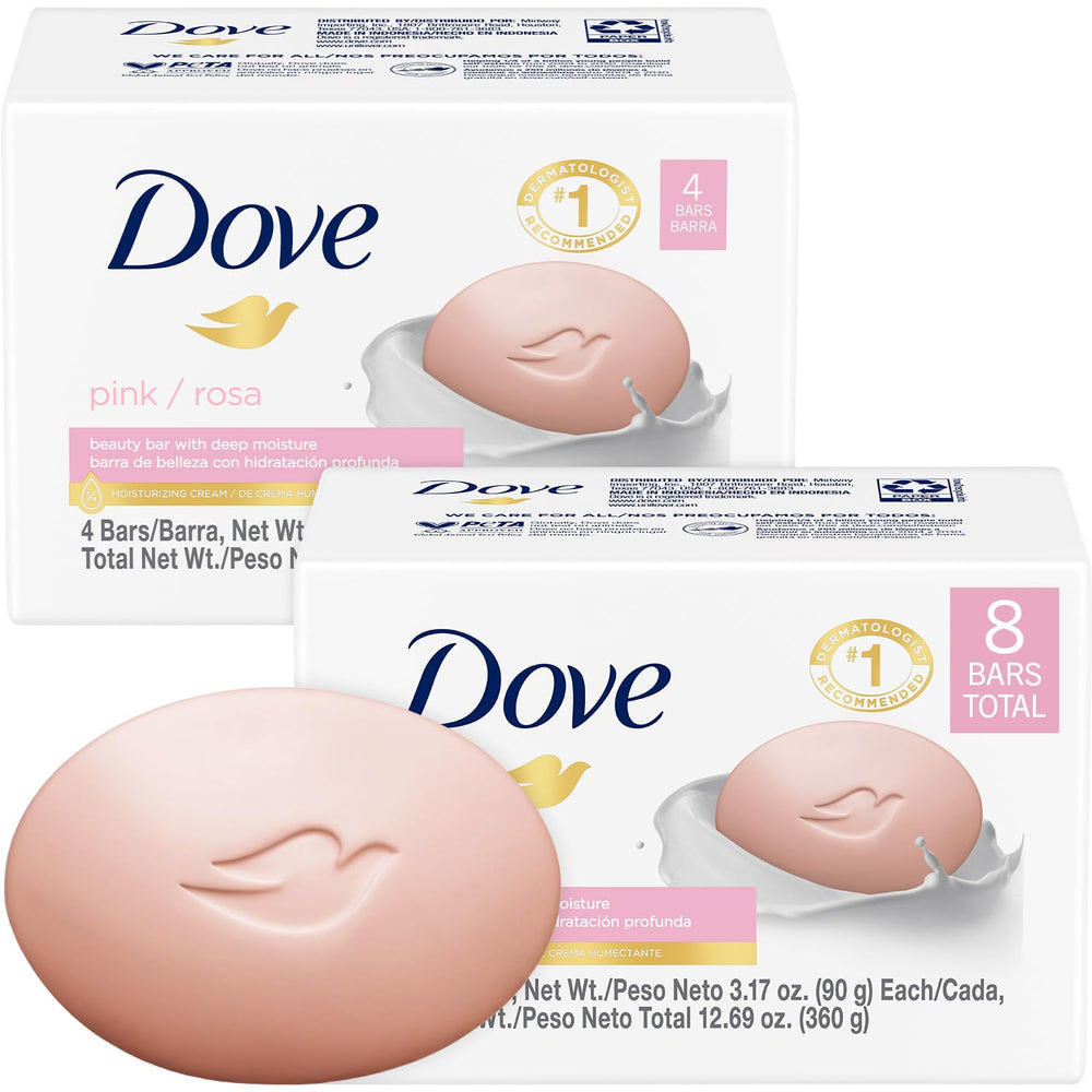 Dove Barra Rosada detalle: hidratación suave para la piel