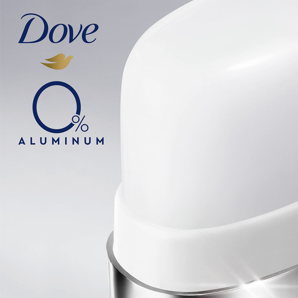 Dove base de desodorante en acero inoxidable para recambio duradero.