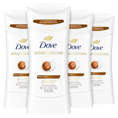 Dove bâton-déodorant avancé au beurre de karité, soin quotidien après rasage