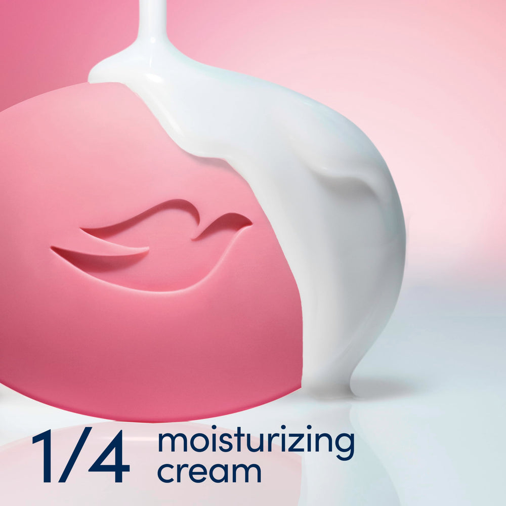 Dove Beauty Bar Cherry and Chia Milk used on the face for cleansing.