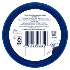 Dove Body Love crema de absorción rápida para rostro, manos y cuerpo.