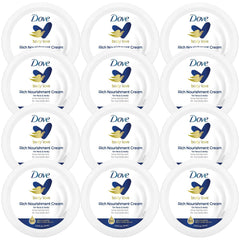 Dove Body Love crema nutritiva en frasco, absorción rápida para piel extremadamente seca.