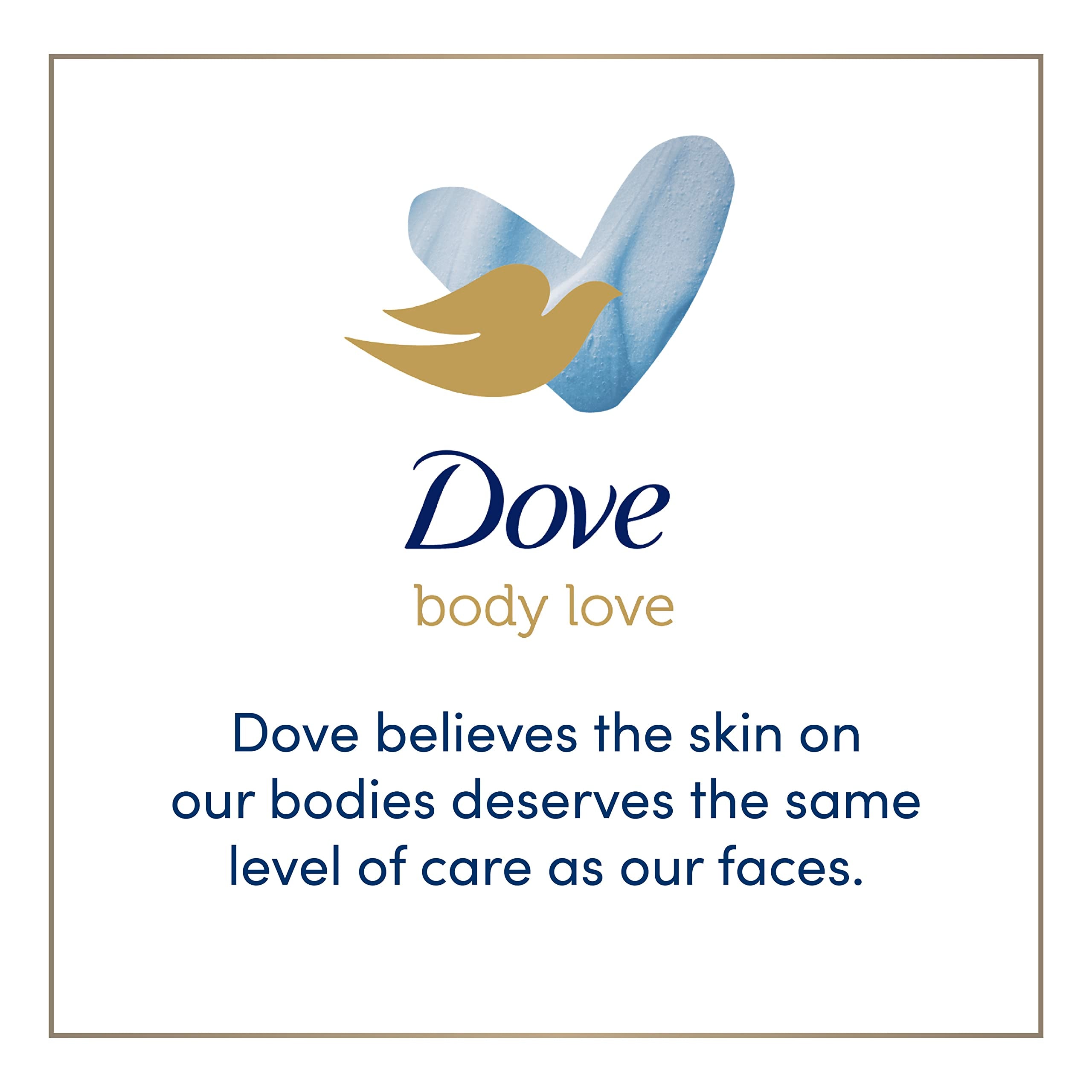 Dove Body Love Fragancia suave notas salvia blanca vainilla bambú