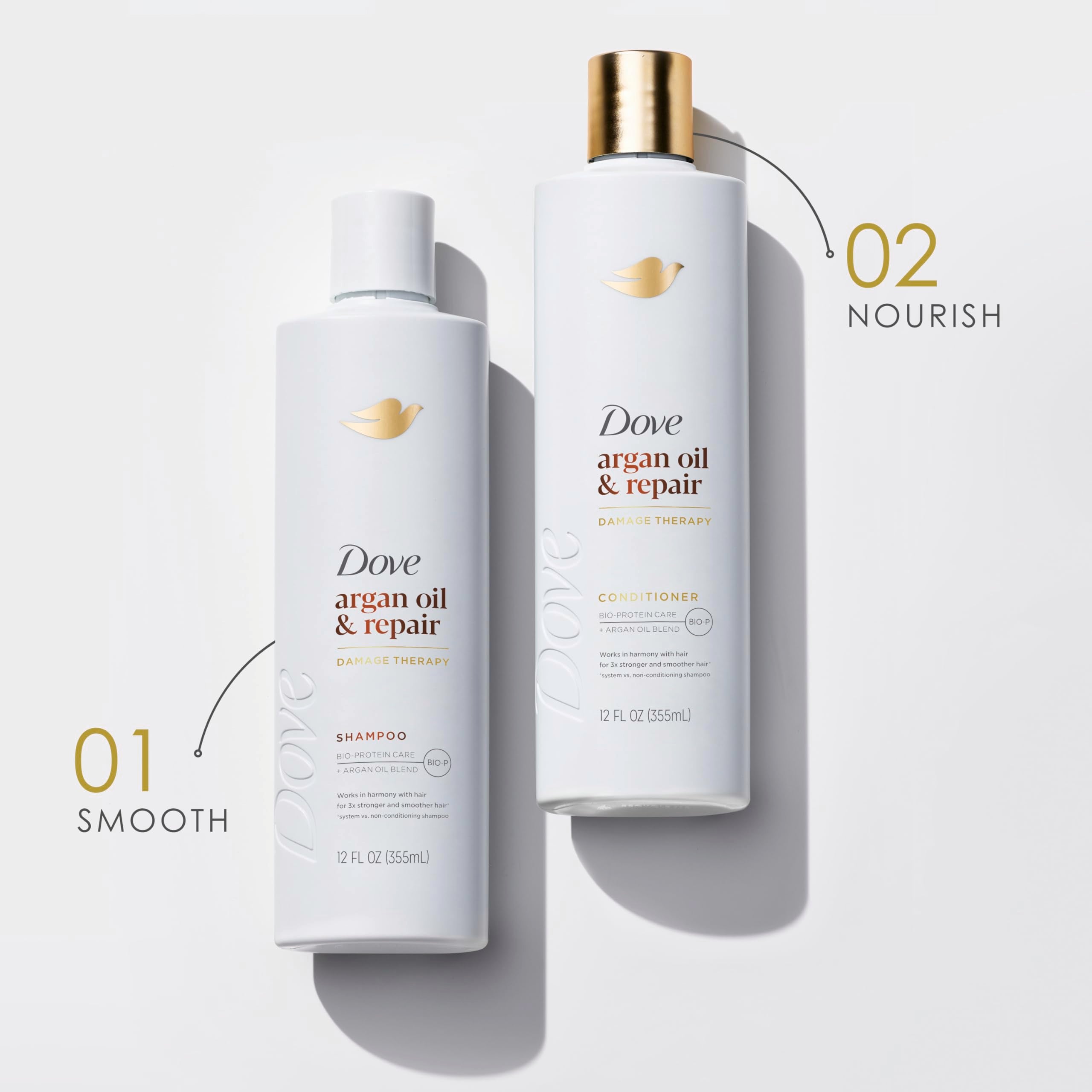 Dove Champú Aceite de Argán y Reparación, ideal para rutina vegana y libre de crueldad