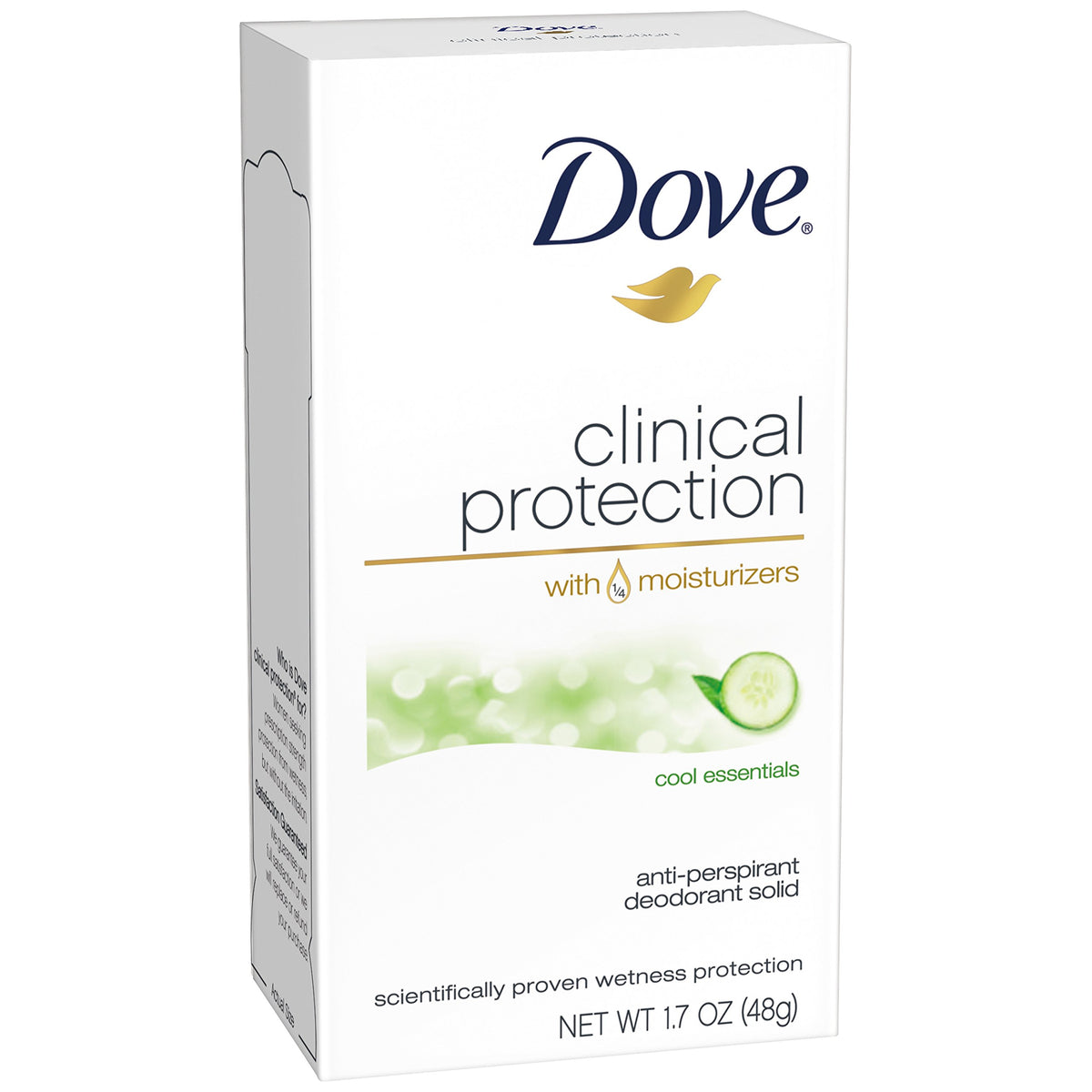 Dove Clinical Protection: caja de dos lista para uso diario.