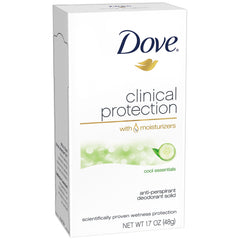 Dove Clinical Protection Cool Essentials: botella de desodorante con protección de hasta 48 horas.