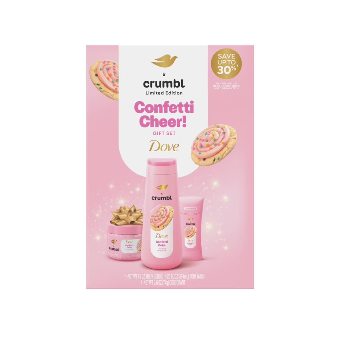 Dove Crumbl Confetti Cake – douche nourrissante pour la peau