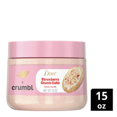 Dove Crumbl fragancia a fresa y vainilla, experiencia sensorial en la ducha.