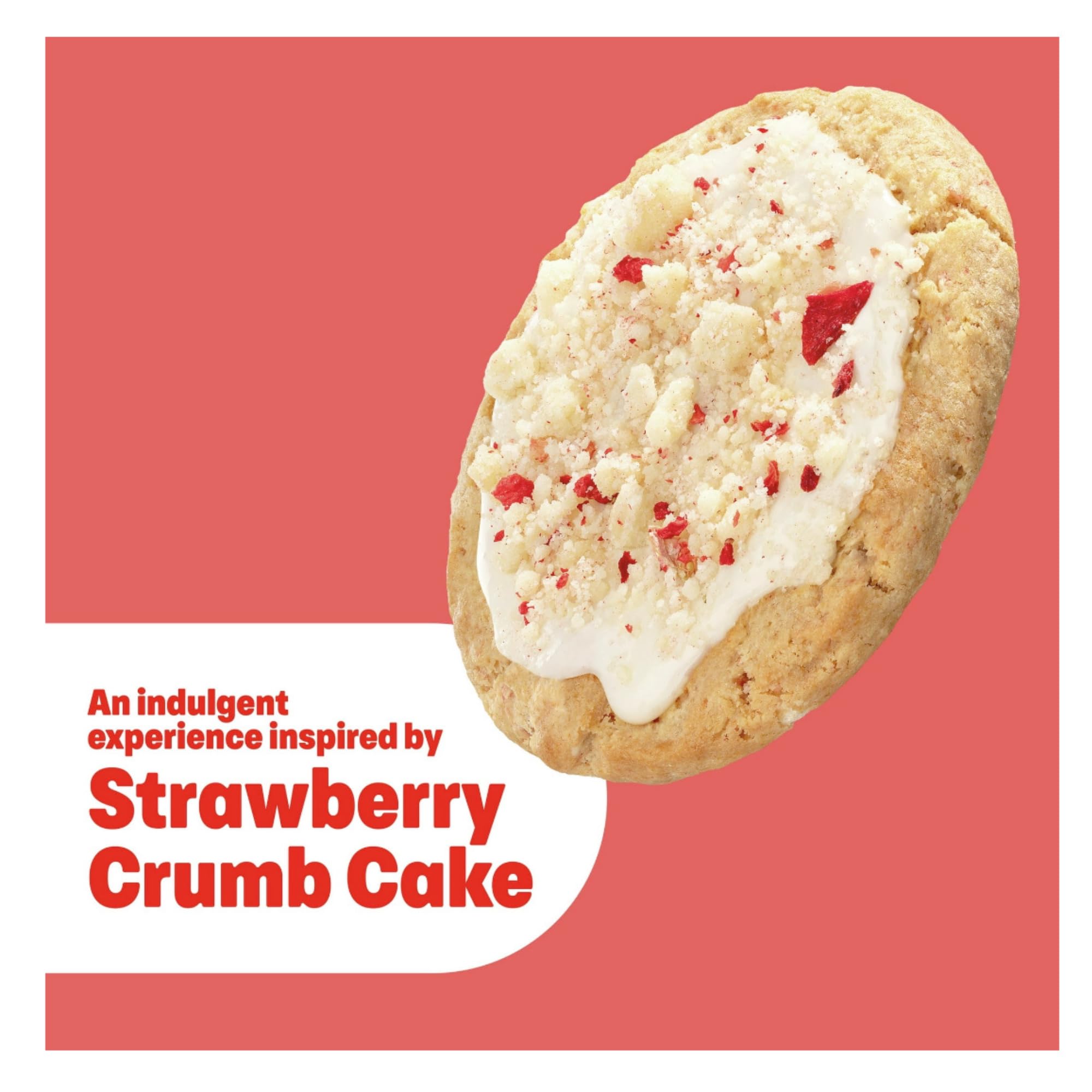 Foamy hand wash lather from Dove Crumbl Strawberry Crumb Cake by the sink