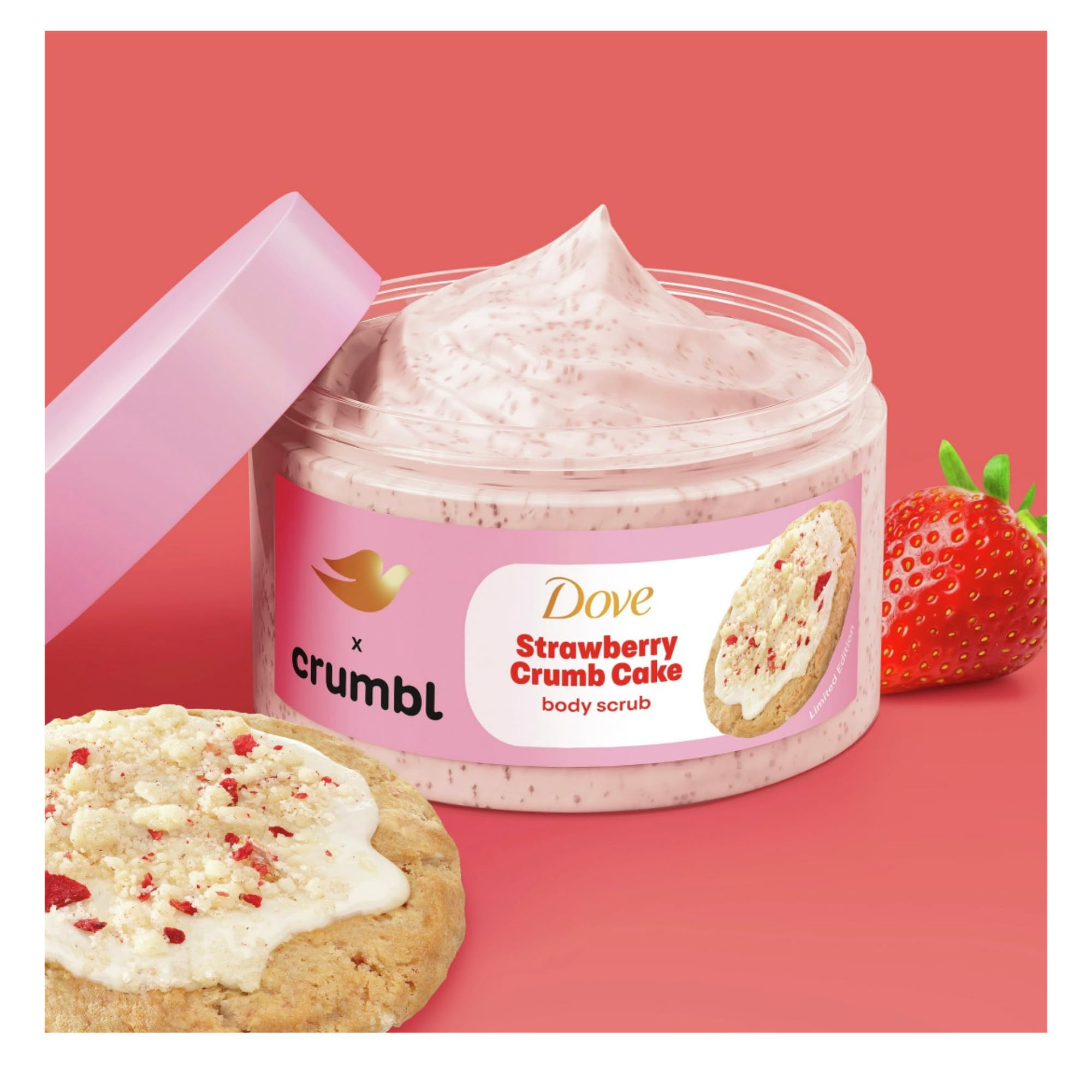 Dove Crumbl textura microhidratante, crema suave para la piel.