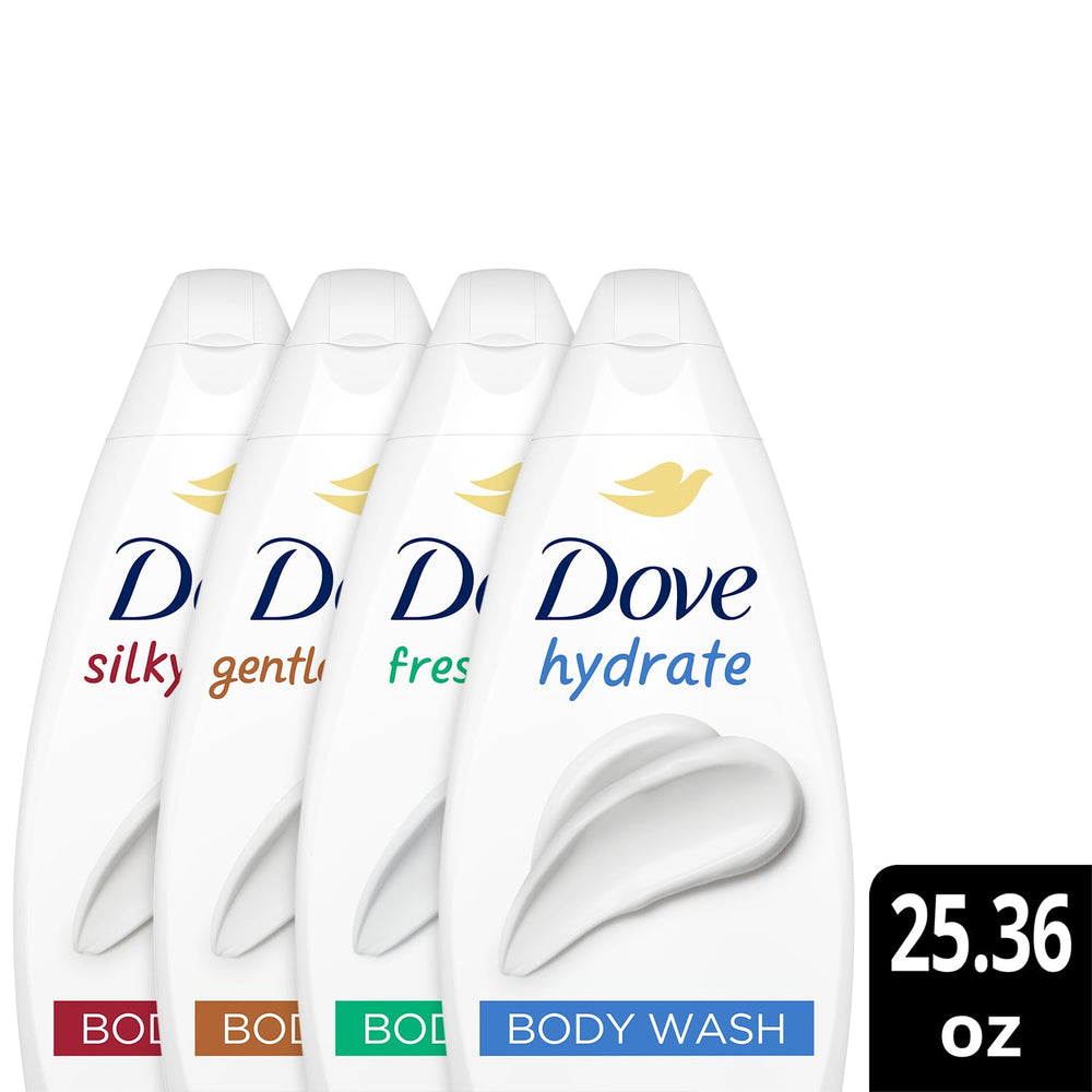 Dove Cuidado Fresco: botella grande con aroma vigorizante.