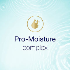 Dove Daily Moisture Shampoo rinse close-up highlights light, non-heavy feel.