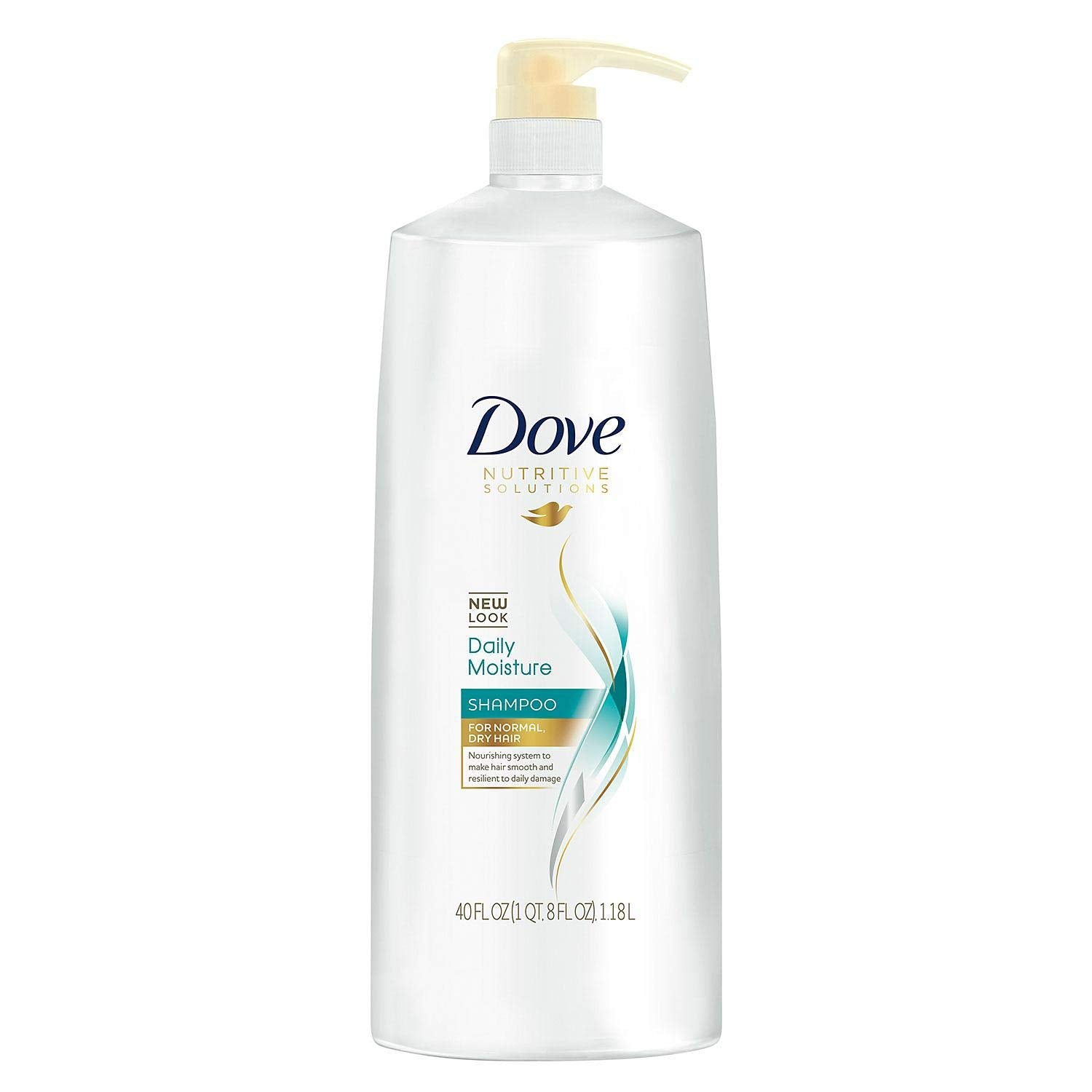 Shampooing Dove Damage Therapy Hydratation Quotidienne, flacon pompe, soin quotidien cheveux abîmés.