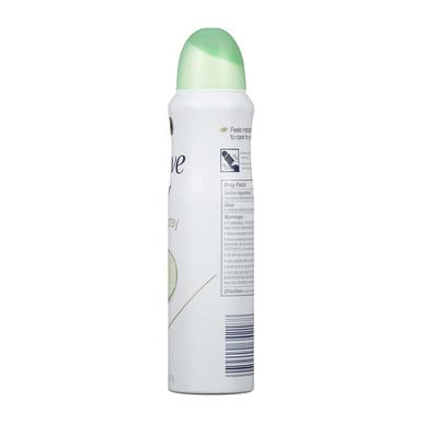 Dove Deodorant Dry Spray with refreshing scent in the cabinet.