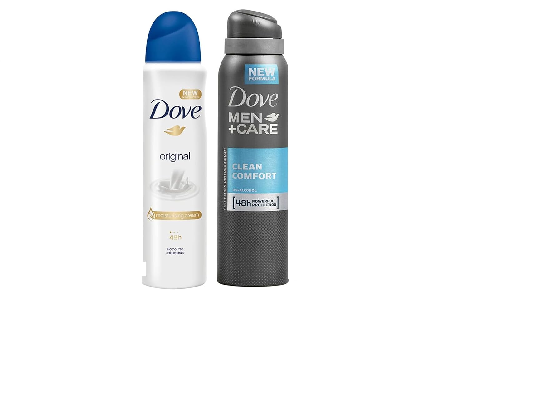 Dove Déodorant Pack 6: protection jusqu'à 48 heures et soin des aisselles.