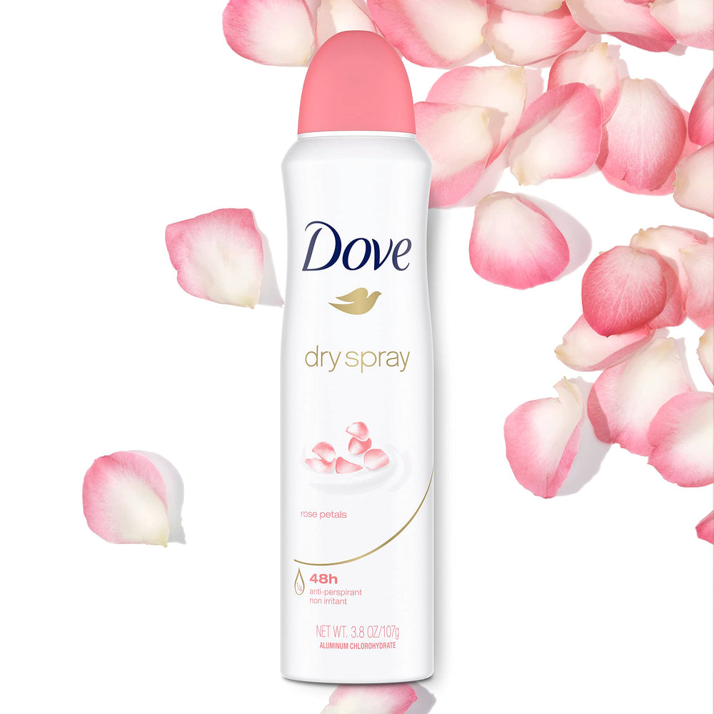 Dove déodorant pétales de rose apaise et adoucit la peau.