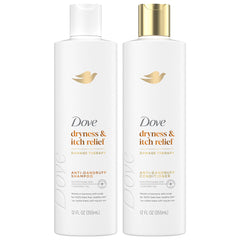 Dove DermaCare champú botella: limpieza suave para el cuero cabelludo.