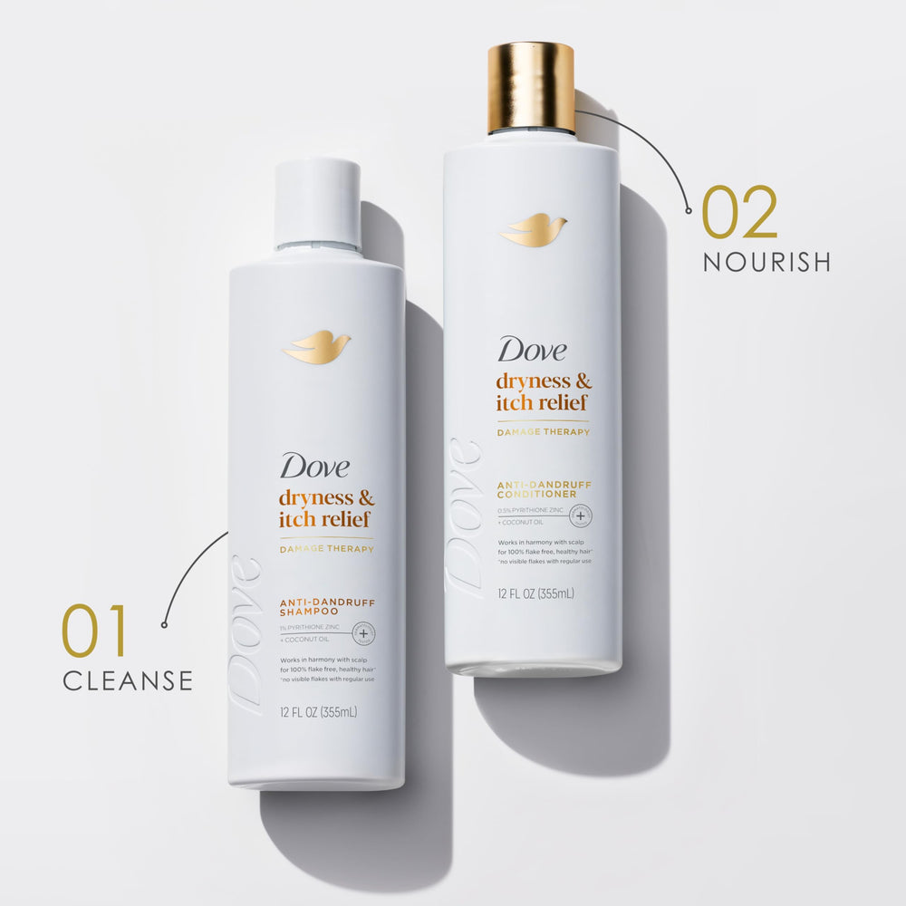 Set de dos piezas Dove DermaCare, listo para tu rutina capilar.