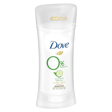 Dove desodorante 0% aluminio con hidratantes para axilas suaves tras la ducha.