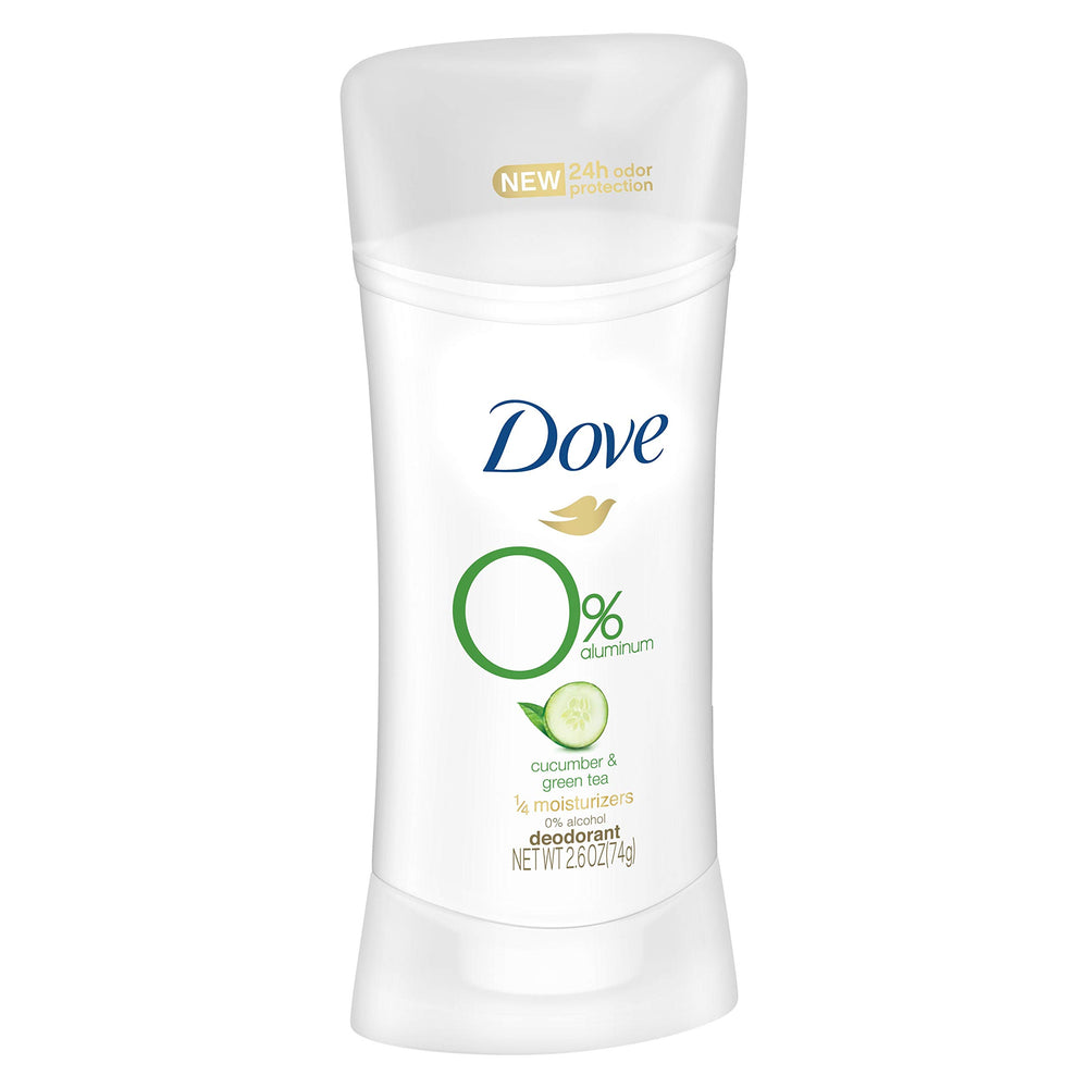 Dove desodorante 0% aluminio con hidratantes para axilas suaves tras la ducha.