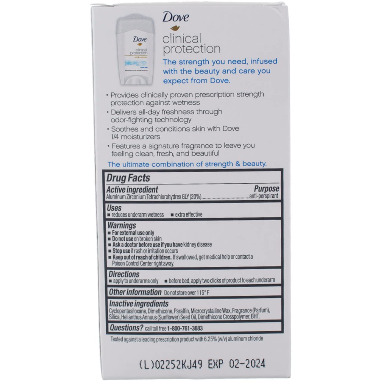 Dove Desodorante Original Clean, pack 6 para ahorro y comodidad