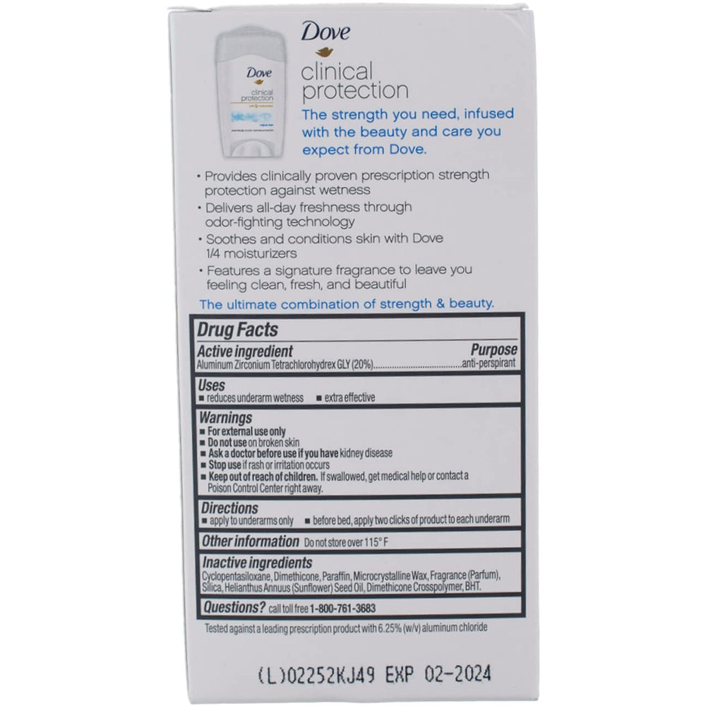 Dove Desodorante Original Clean, pack 6 para ahorro y comodidad