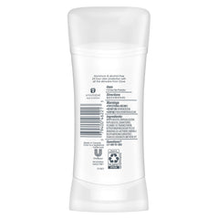 Dove desodorante protege el olor 24 horas sin aluminio, para días activos.
