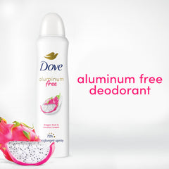 Desodorante Dove sin aluminio, aplicación fácil y secado rápido para la mañana.
