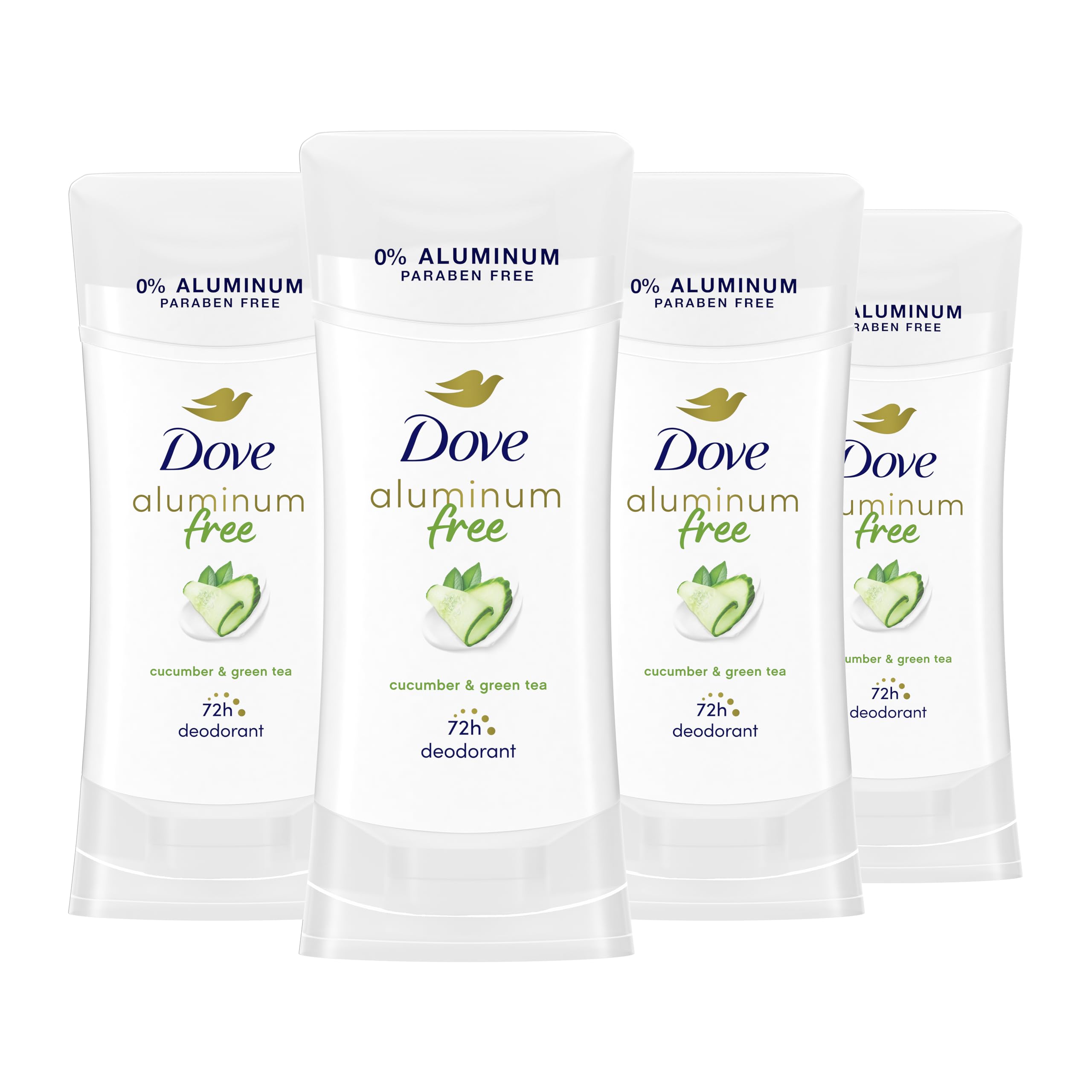 Dove desodorante sin aluminio en barra, protección de olor todo el día.