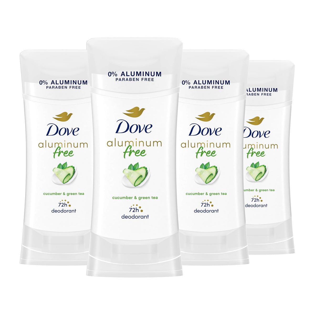 Dove desodorante sin aluminio en barra, protección de olor todo el día.