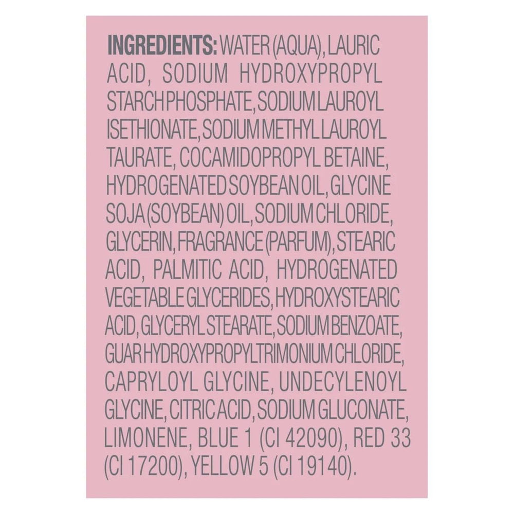 Dove: ducha corporal con fragancia frutal a fresa y vainilla.
