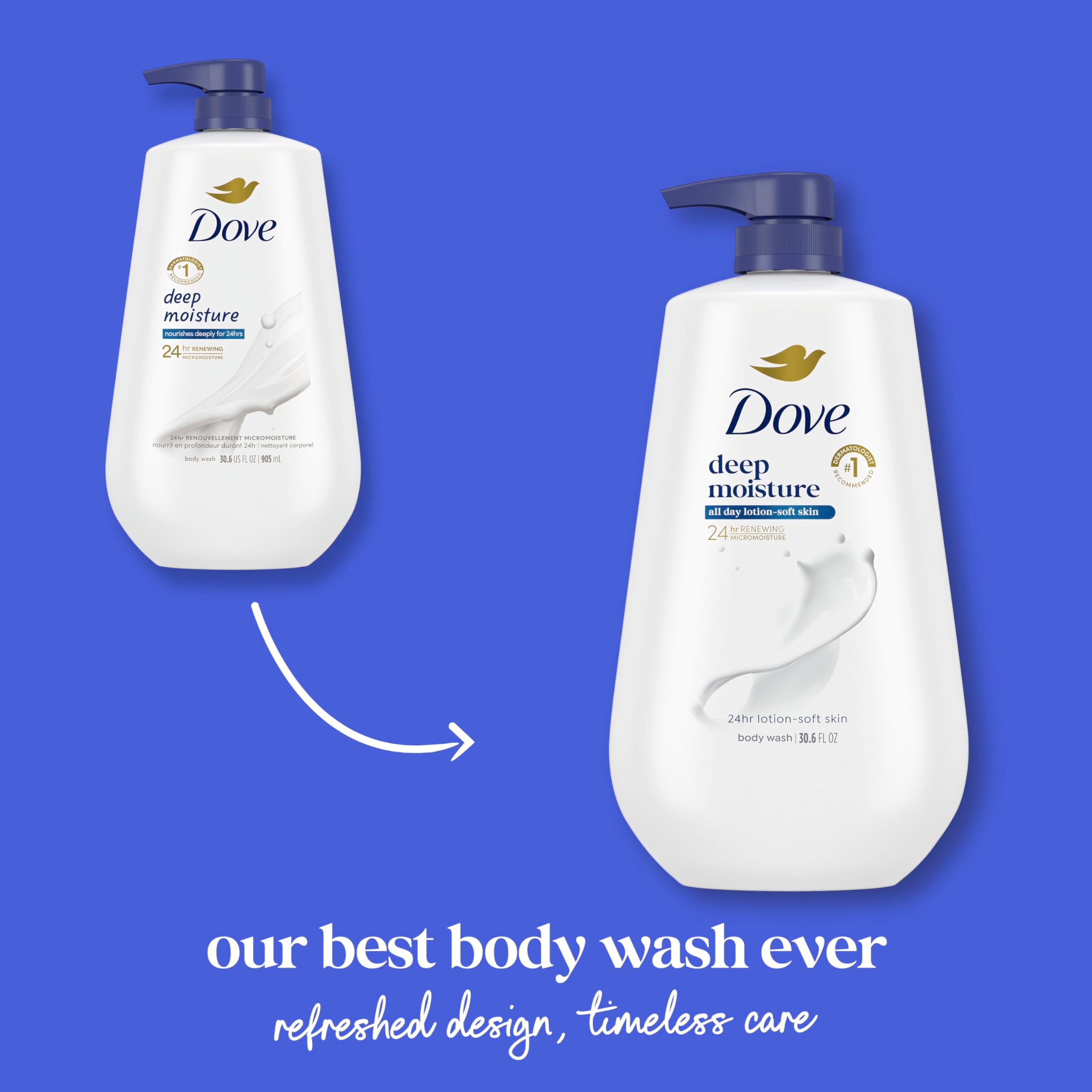 Dove Ducha: textura cremosa en manos durante la limpieza