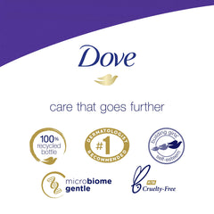 Dove espuma ducha lavanda-camomila, genera espuma suave para la piel.