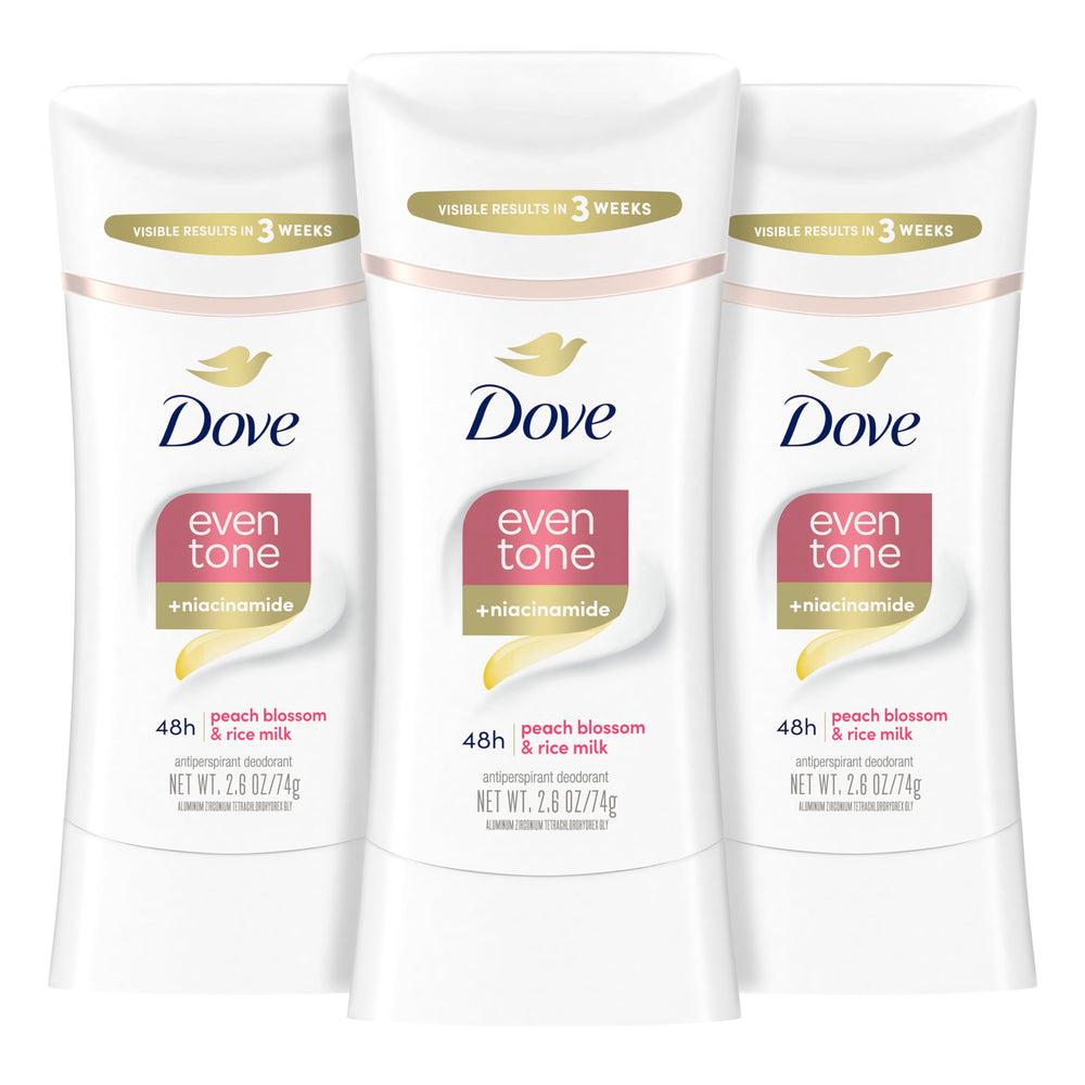 Dove Even Tone desodorante en barra con flor de durazno y aroma fresco