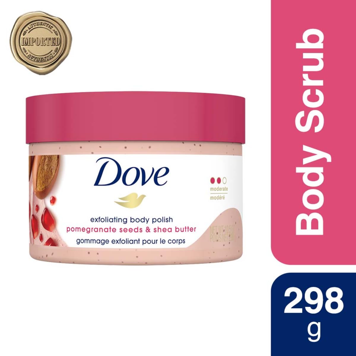 Dove Exfoliating Body Polish gránulos exfoliantes de tamaño playa