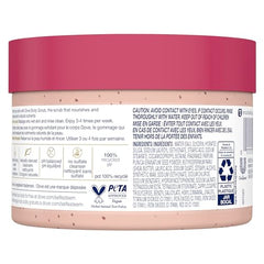 Dove Exfoliating Body Polish textura cremosa para aplicación uniforme