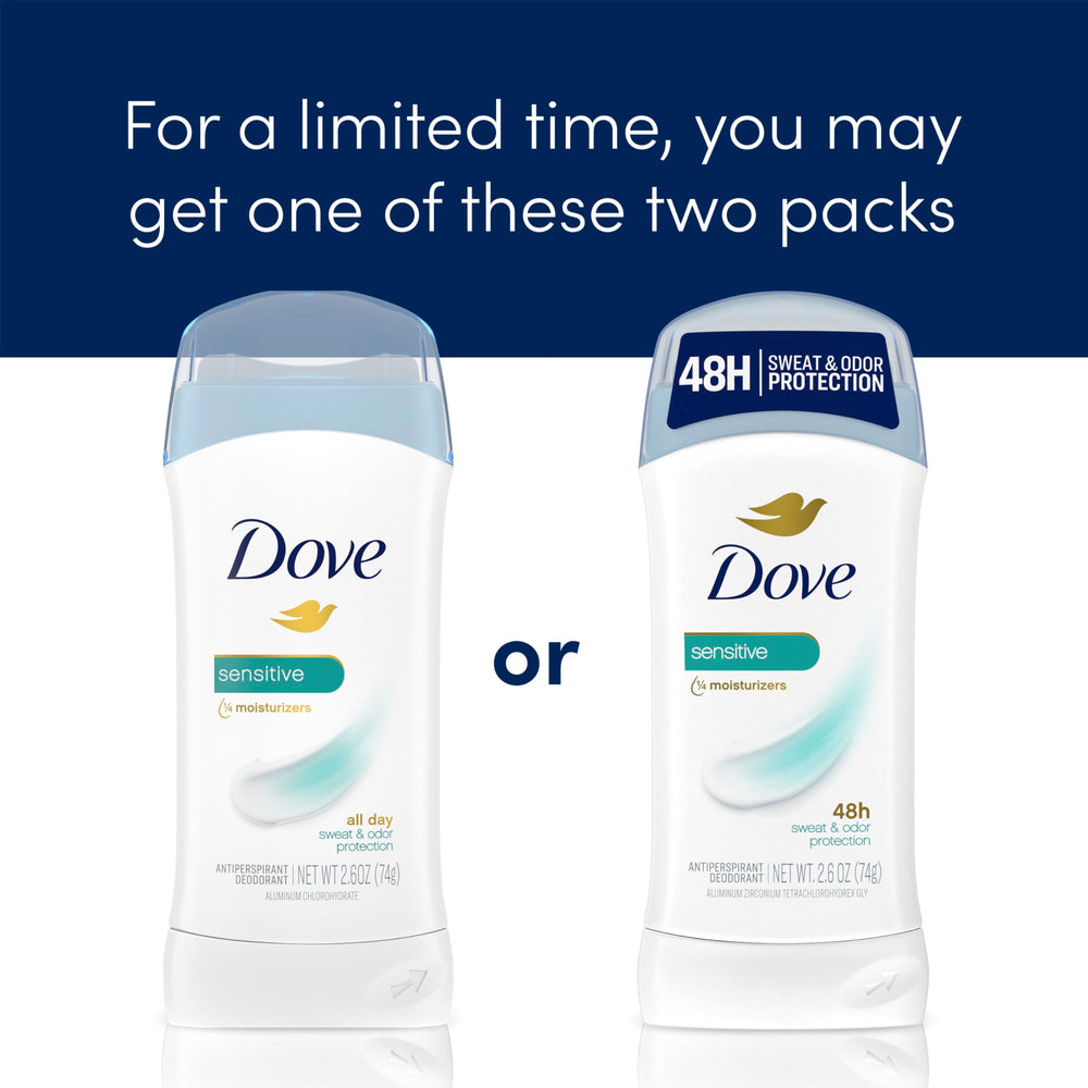 Dove Desodorante con fragancia limpia para piel sensible