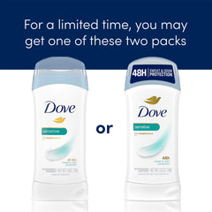 Dove Desodorante con fragancia limpia para piel sensible