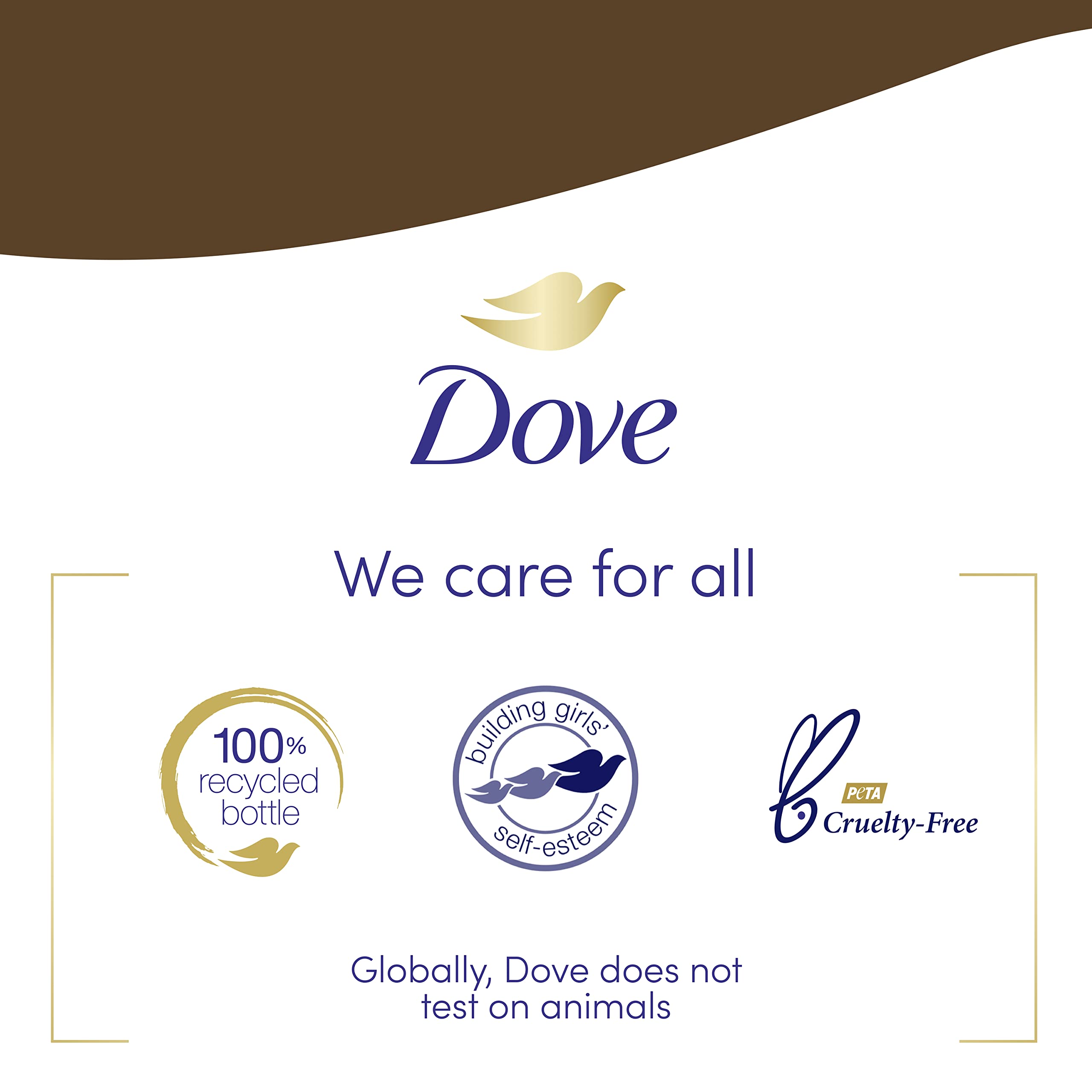 Frescura suave de Dove que deja la piel hidratada tras la ducha.